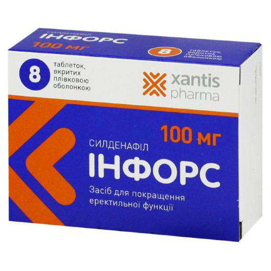 Інфорс таблетки 10 мг №8